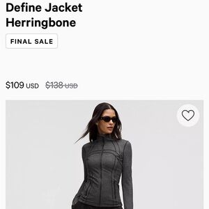 Lulu lemon define jacket